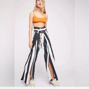 Free People Majorie wide leg striped pants